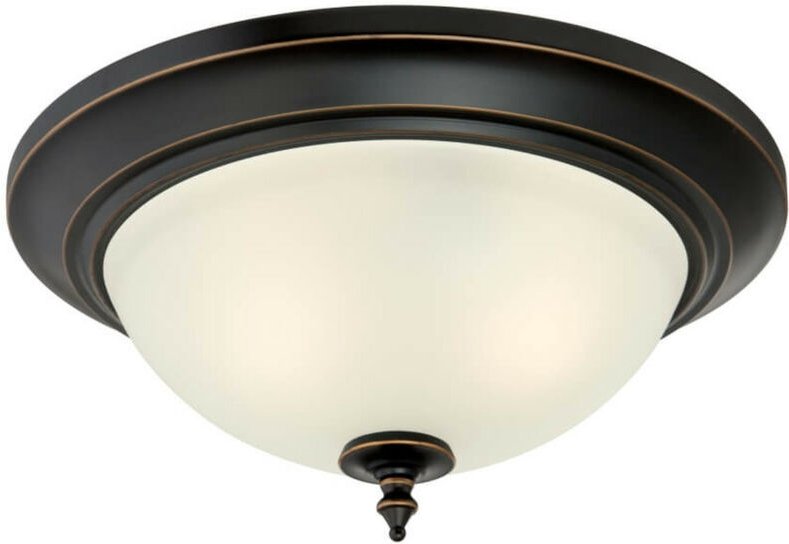 Deckenleuchte Harwell Bernstein Bronze & Mattglas