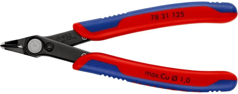 Knipex - 78 31 125 Electronic Super Knips mit Mehrko.-Hülle brüniert 125 mm