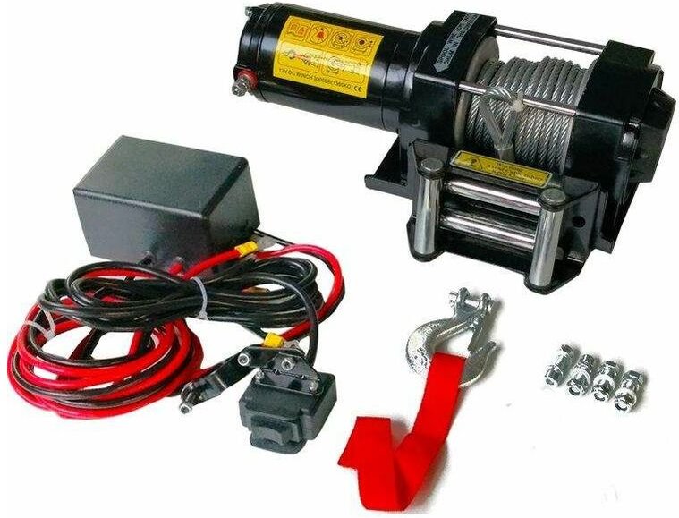 Thumbnail - Sc3.0X Elektrische Seilwinde 12V 1360kg 1000W, Kabelwinde Länge 9.2m Durchmesser 5.5mm - Varan Motors