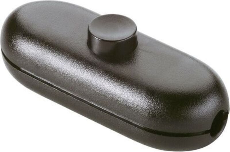 InterBär Schnurschalter Schwarz 1 x Aus/Ein 2 a 1 St.