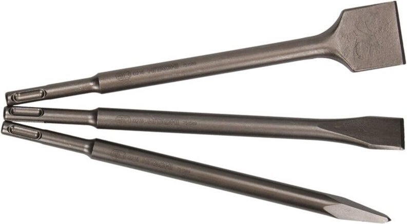 Hitachi - Hikoki - Satz von 3 sds+ Meißeln (Spitzhacke+ Flachmeißel+ Spaten)