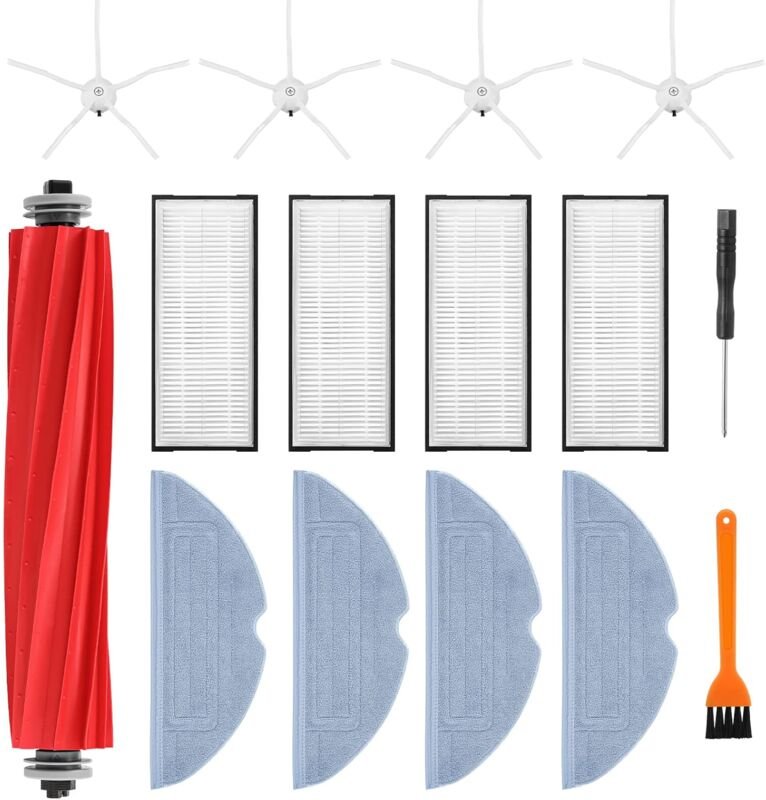 Roborock s7 Zubehör Ersatzteile für Roborock S7 S7+ Roborock S7 MaxV, S7 MaxV Plus, T7 Plus, T7S Plus, 1 Set Walzenbürst...