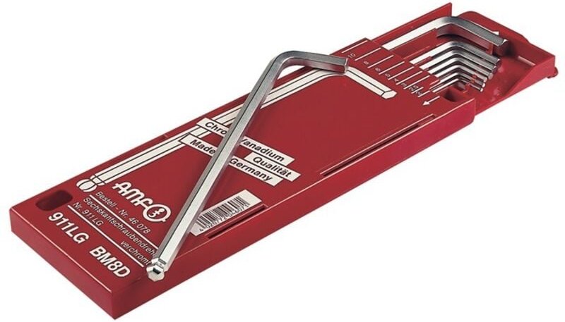 Winkelschraubendrehersatz 911LG-BM8D 8-tlg.Schiebekassette sw 2-10mm