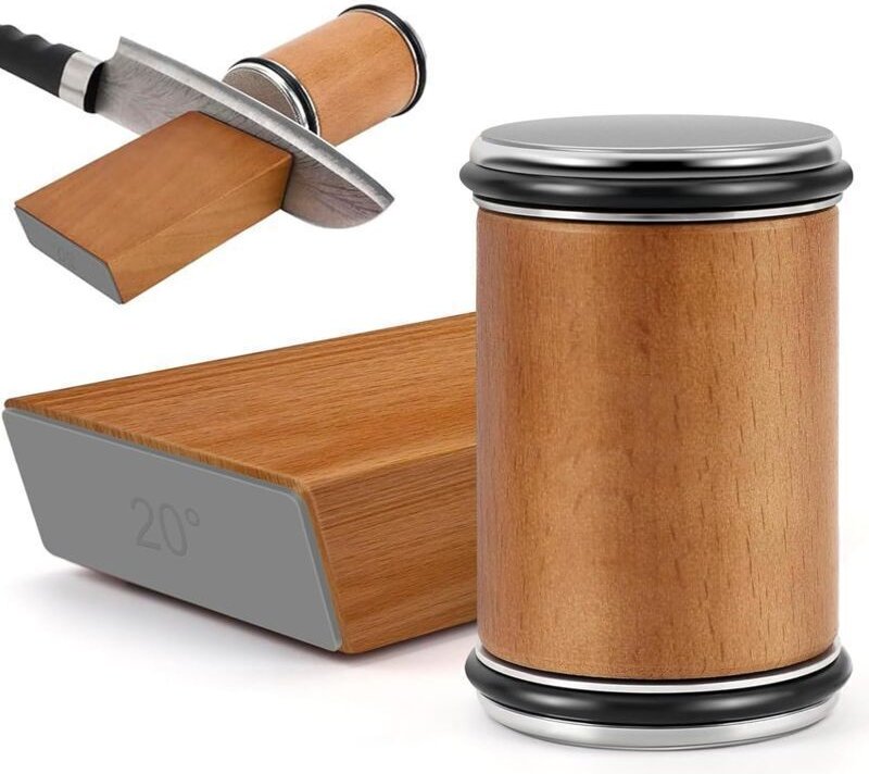 Rollmesserschärfer – Diamantschleifen (Körnung 400/1000) – Für Küchen-, Koch- und Allzweckmesser – Geburtstagsgeschenk