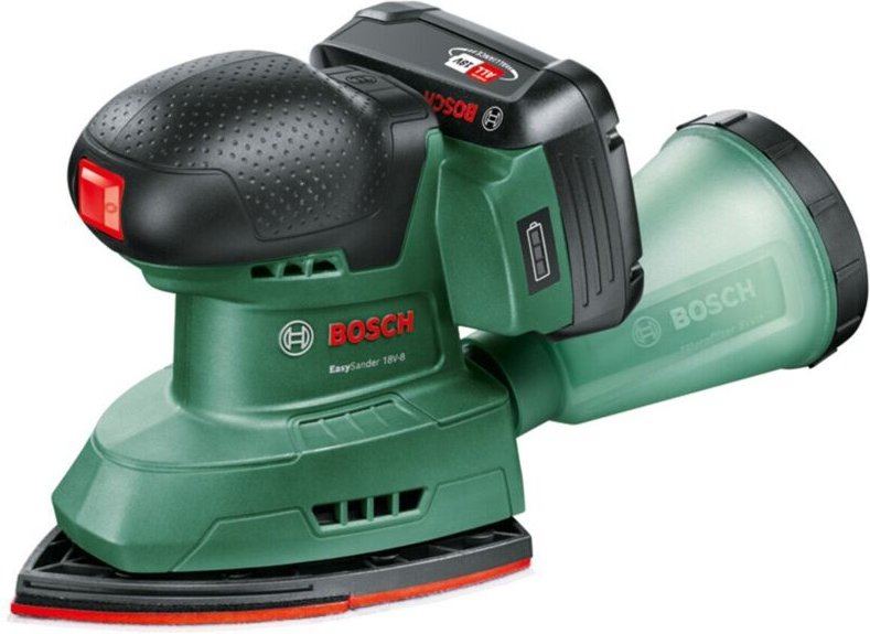 Werkzeug - 18V Akku-Schwingschleifer, 1x Akku 2,0 Ah Li-Ion, Ladegerät 06033E3002 - Bosch