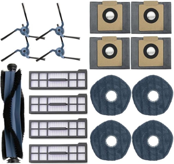 Für X10 Pro Wichtigsten Pinsel Mopp Pads Seite Hepa-Filter Staub Tasche