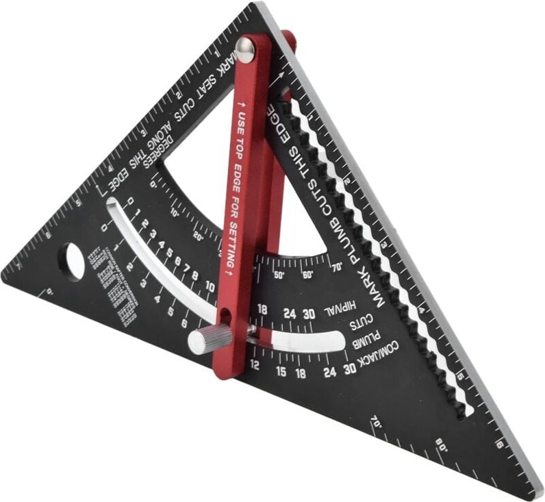 Verstellbares Dreiecklineal Holzbearbeitungs-Layout-Tool Bewegliche Aluminiumlegierung - Ej.life