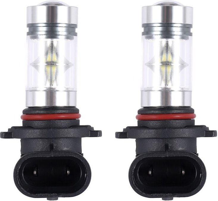 Tlily - 2X 6000K Super Weiß H10 9045 9145 9140 100W 1200LM led Nebel Glühbirne Projektor Fahren drl