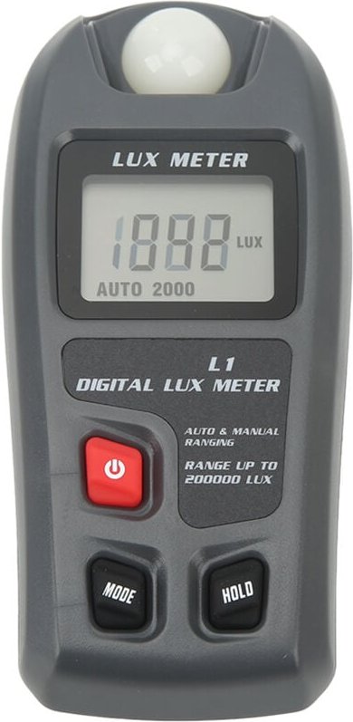 Zoternen - Digitaler Lichtmesser Beleuchtungsstärketester Luxmeter Illuminometer LCD-Display mit automatischer Abschaltu...