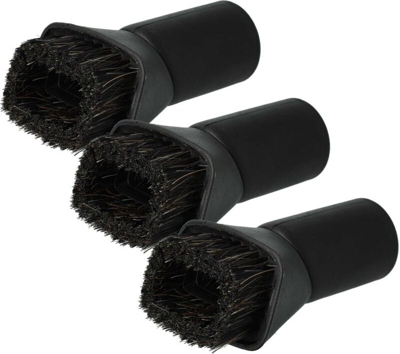 3x Staubbürste Möbelbürste kompatibel mit Kärcher nt 700, nt 72/2 Eco Tc Staubsauger mit Rundanschluss 35 mm - 7cm - Vhb...
