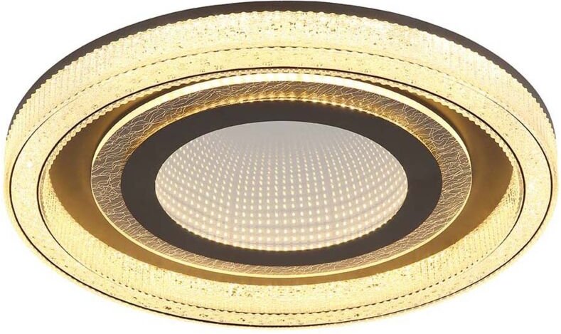 Deckenleuchte Deckenlampe Flurlampe anthrazit Fernbedienung CCT 3D Effekt LED