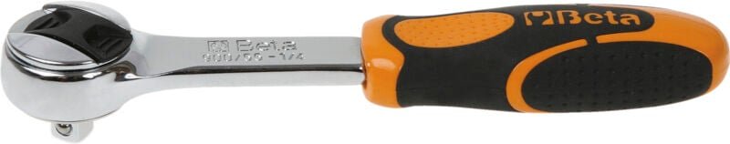 Umschaltknarre 920/55 din 3122 - 1/4 Zoll Vierkant, Länge 125 mm, 48-zahnig, verchromt - Kompakter Knarrenkopf für präzi...