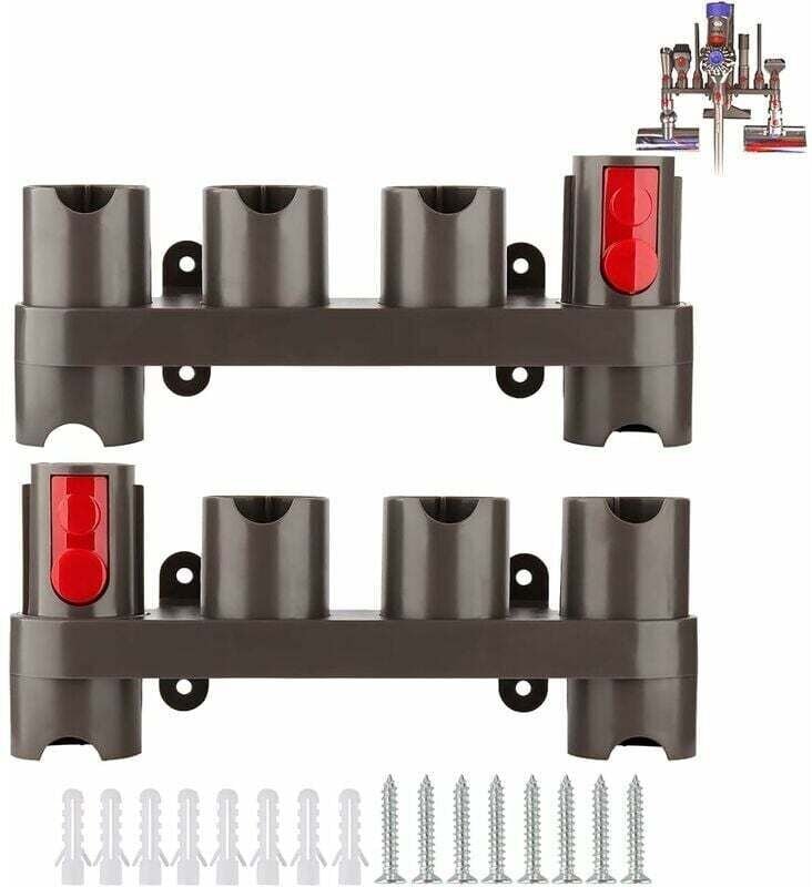 Zubehörhalter für Dyson Staubsauger V7, V8, V10, V11, SV10 und SV11 (2er-Pack mit 10 Fächern)