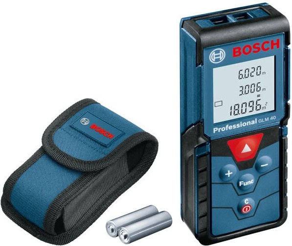 Bosch Laser-Entfernungsmesser glm 40 Professional mit Schutztasche