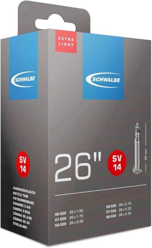 Schwalbe SV14 26" Extralight Schlauch 130g Presta 40mm