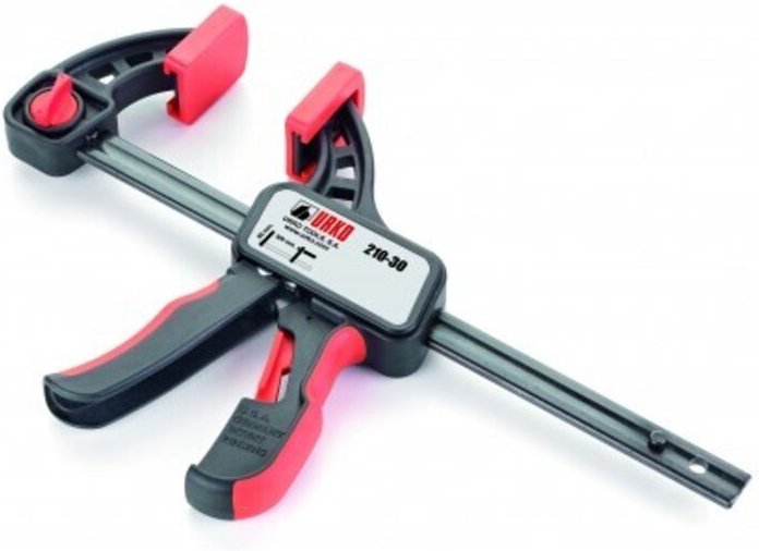 Einhand-Schnellpresse, umkehrbar - Schiene 20x6 - Einspannen 150 mm - Ausladung 80 mm - 210-1614015 - Urko