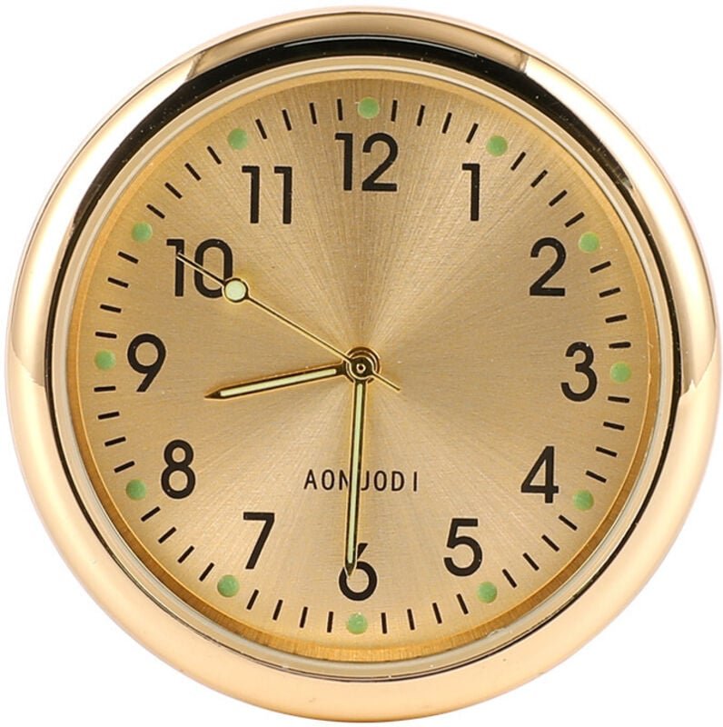 Uhr für Auto Armaturenbrett Autouhr Selbstklebend Leuchtende Auto Uhr Universelle Taschenuhr Auto Lüftungsschlitz Clip U...