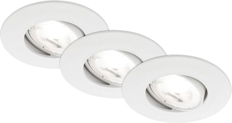 Briloner - 3er Set led Einbaustrahler led Einbauleuchten Spots Schwenkbar Effizienz a