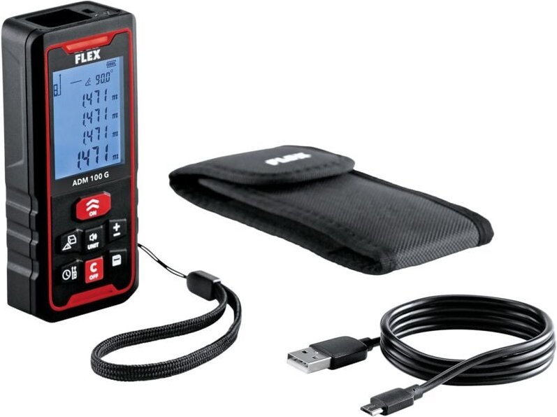 Flex - Laser Entfernungsmesser adm 100 g, grün bis 100 m