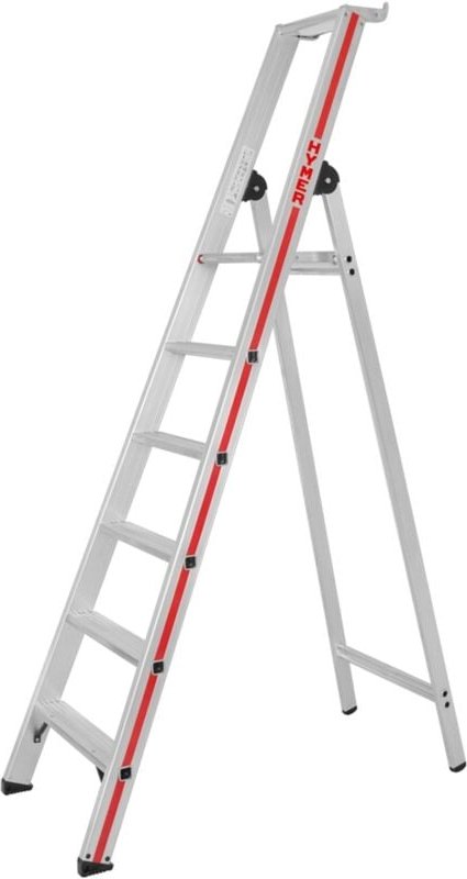Hymer - Stufenstehleiter, mit Plattform, einseitig begehbar, 7 Stufen ah 3,13m