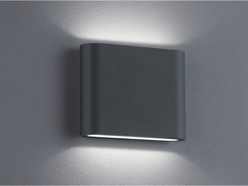 Trio - Leuchten led Außen-Wandleuchte Thames ii anthrazit Up- & Downlight Wandleuchte