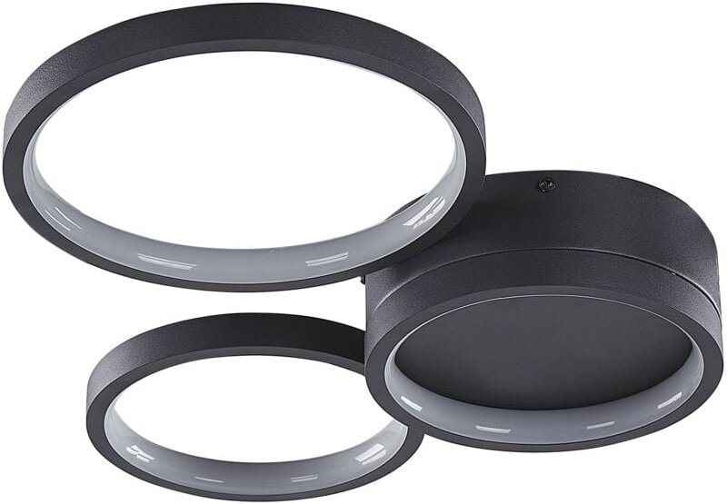 LED Deckenlampe AGNAT Metall Schwarz