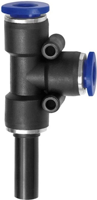 Riegler - T-Steckverbind., Stecknippel 16mm »Blaue Serie« L-Form, Schl.-Ø12