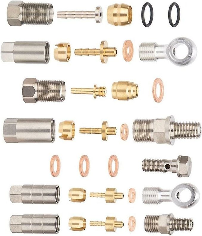 Woosien - Fahrrad hydraulische Scheibenbremse Anschluss für Sram Fahrrad Bremsschlauch Kit mit Oliven & Dichtring & Öl n