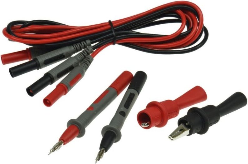 Chilitec - Multimeter Prüfleitung Prüfspitzen Messleitung Krokoklemmen Prüfkabel Set