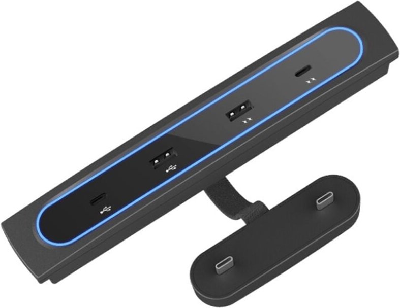 Für y 2021 2022 Zubehör 27W Schnell Ladegerät Docking Station, 4 in 1 usb led Hub Center Konsole Sensor