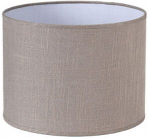 Fabrilamp - Happy E27 Zylindrischer Lampenschirm Leinen Grau 25dx25dx20h - fab 176332528