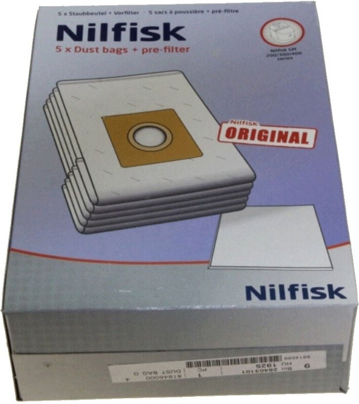 Ersatzteil - Staubbeutel 5 Stück GM200 - Nilfisk