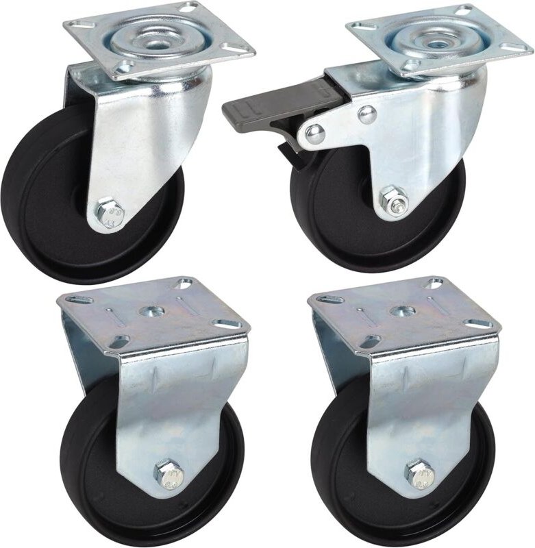 Dörner+helmer - 450220 Apparate-Lenkrolle Rad-Durchmesser: 75 mm Tragfähigkeit (max.): 60 kg 4 St.