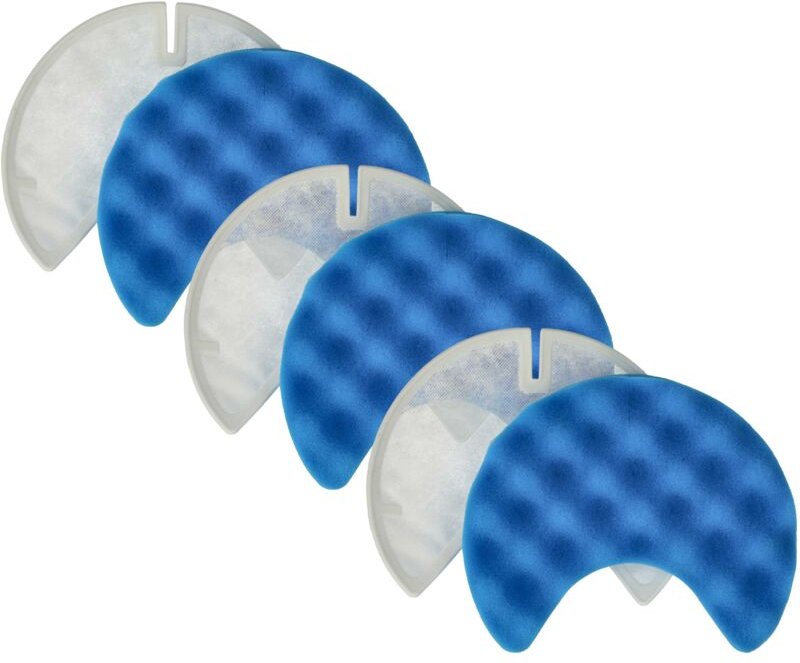 Filter-Set kompatibel mit Samsung Navibot SC8400, SC8410, SC8460, SC8421, SC8430 Staubsauger - 6x Filter (Schaumstoff-Fi...