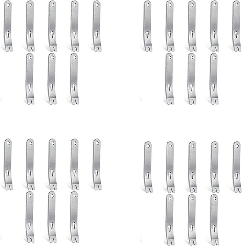 32 Stück Mini Brecheisen Rostfreier Stahl Flach Multifunktions Kleine Hebel Brecheisen Mini Brecheisen ÜBerlebens Öffner...