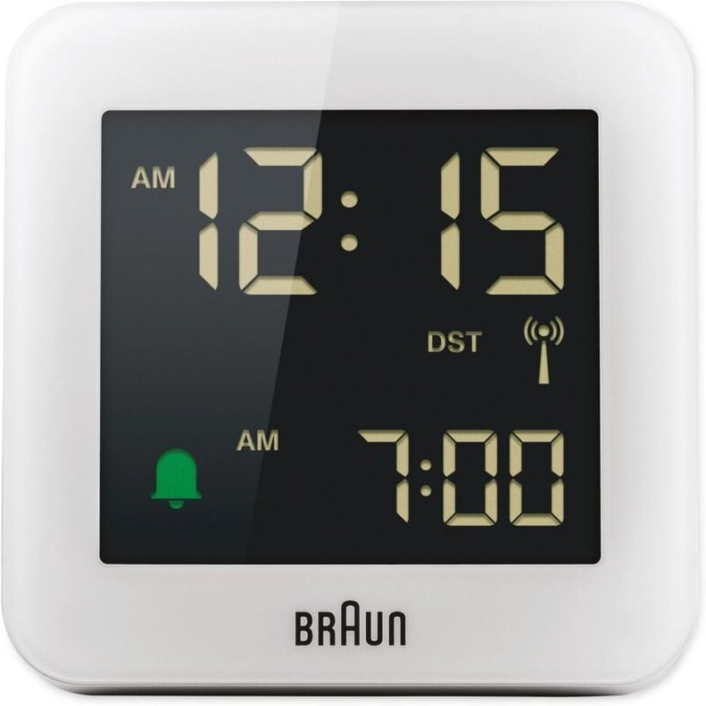 Braun BC09-DCF Digitaler Wecker Weiß