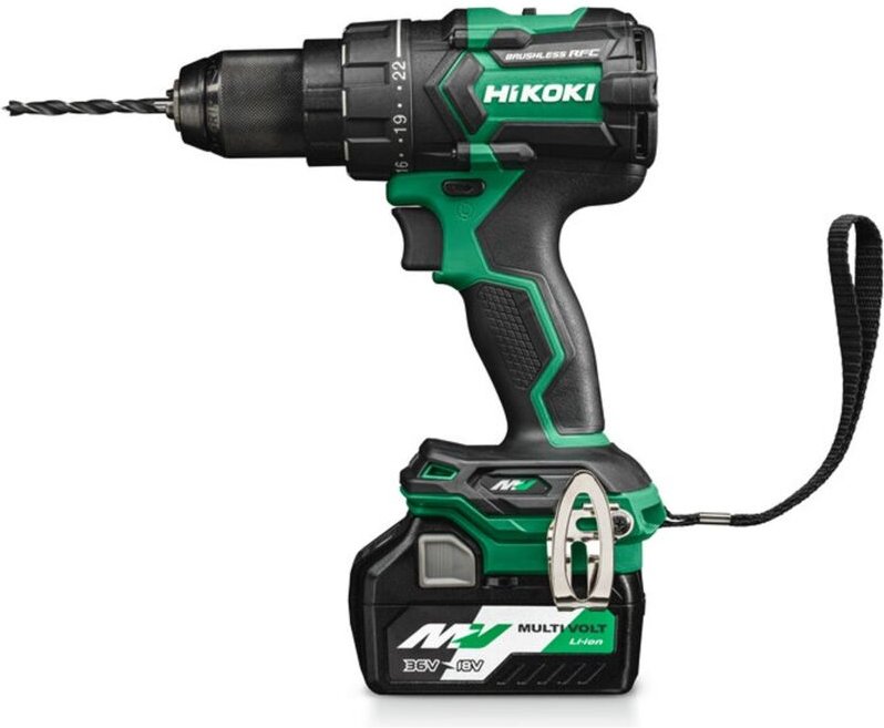 36V Bohrschrauber + 2 2,5Ah Akkus - 155 Nm Multivolt - DS36DCWRZ - Hikoki