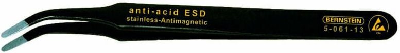 Bernstein Tools For Electronics - 5-061-13 SMD-Pinzette 2ab sa Flach-breit, gebogen 115 mm