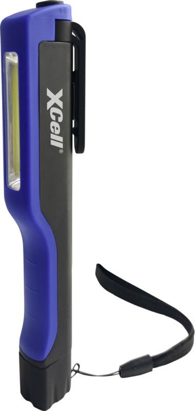 149197 Pro Penlight batteriebetrieben cob led 167 mm Blau, Schwarz - Xcell
