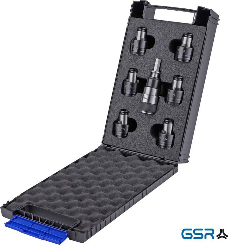 GSR - Gewindeschneid-QC-Adapter e-tapping Set DIN352 M3-M12