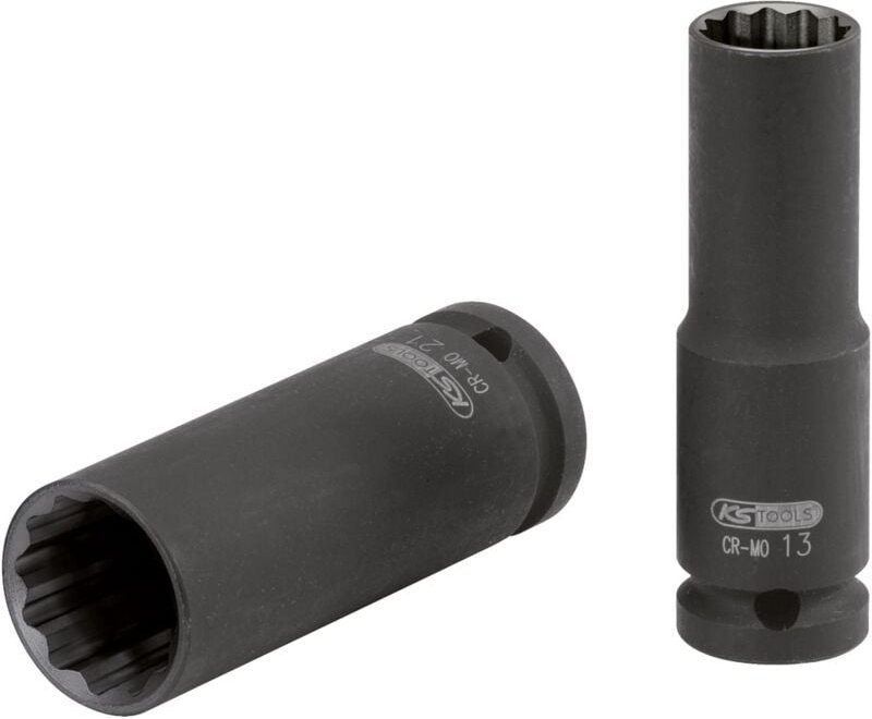KS TOOLS 1/2" 12-kant-Kraft-Stecknuss, lang, 25 mm ( 515.0971 )