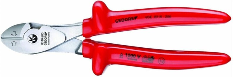 VDE-Kraft-Seitenschneider 200 mm, Tauchisolierung