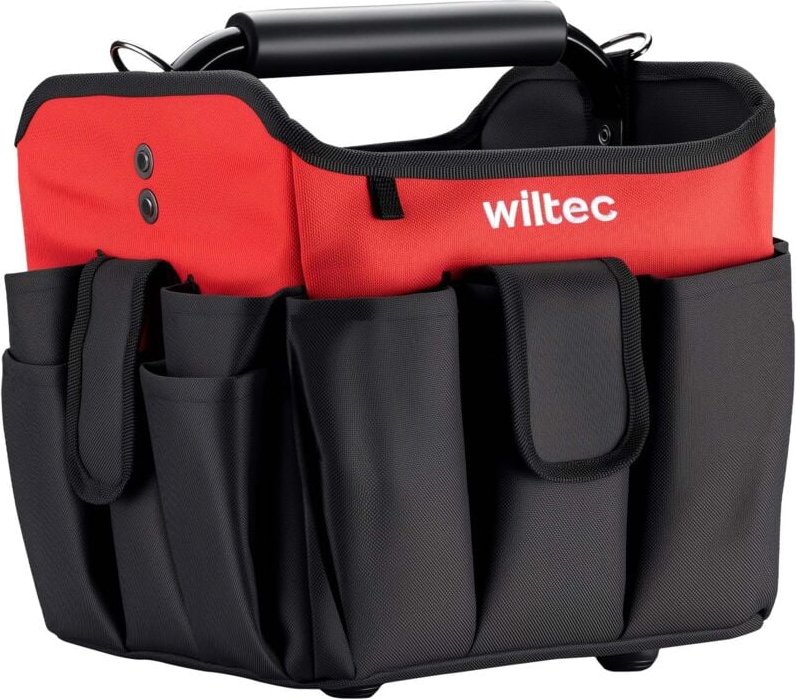 Thumbnail - Wiltec - faltbare Werkzeugtasche 25 x 23 x 28 cm bis 25 kg, Werkzeug Tasche 23 Fächer, Arbeitstasche mit Schultergurt, T...