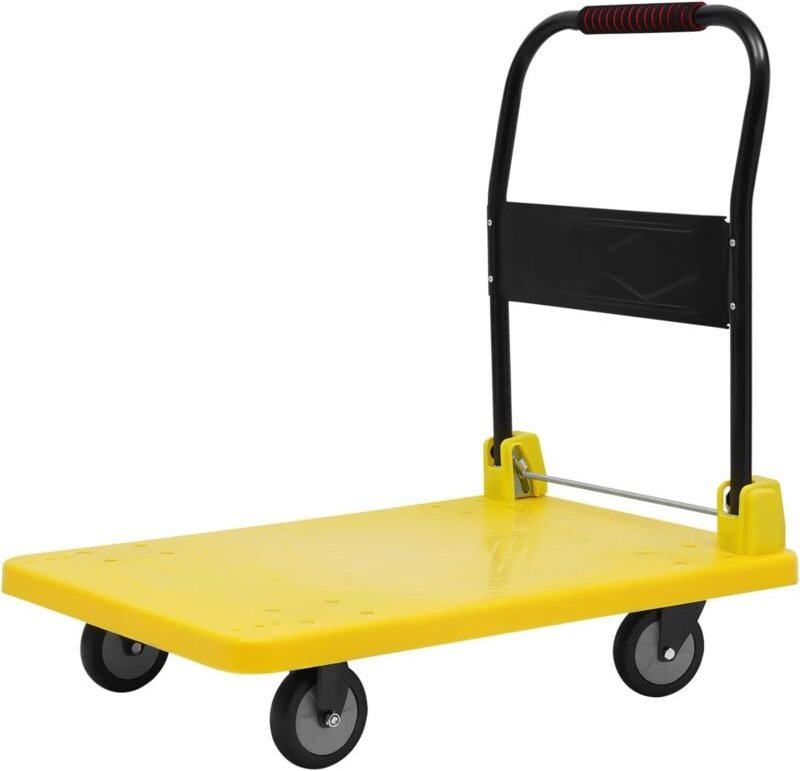 Plattformwagen Transportwagen Klappbar mit 360 Grad Drehrädern Handwagen Sackkarre Klappwagen 881 LBS Faltende Plattform...