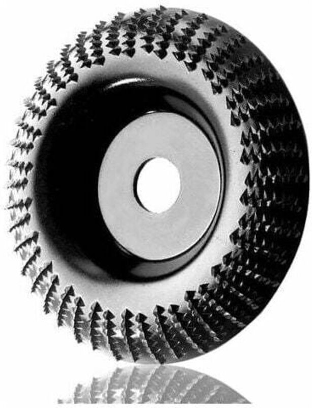 XVX 115 mm Holzschleifscheibe, Holzschleifscheibe für grobe Schleifmaterialien, Holzschnitzscheibe, geeignet für 115 mm-...