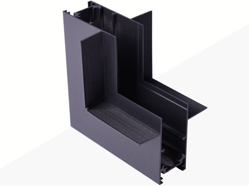 L-Verbinder für Einbau-Magnetschienen 20 mm - Vertikal