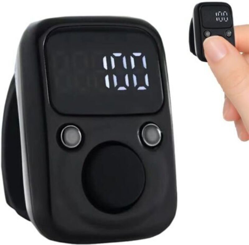 Elektronische Fingerzähler, Mini-Fingerzähler, wasserdicht, wiederaufladbar, intelligenter digitaler Zähler für Sportver...