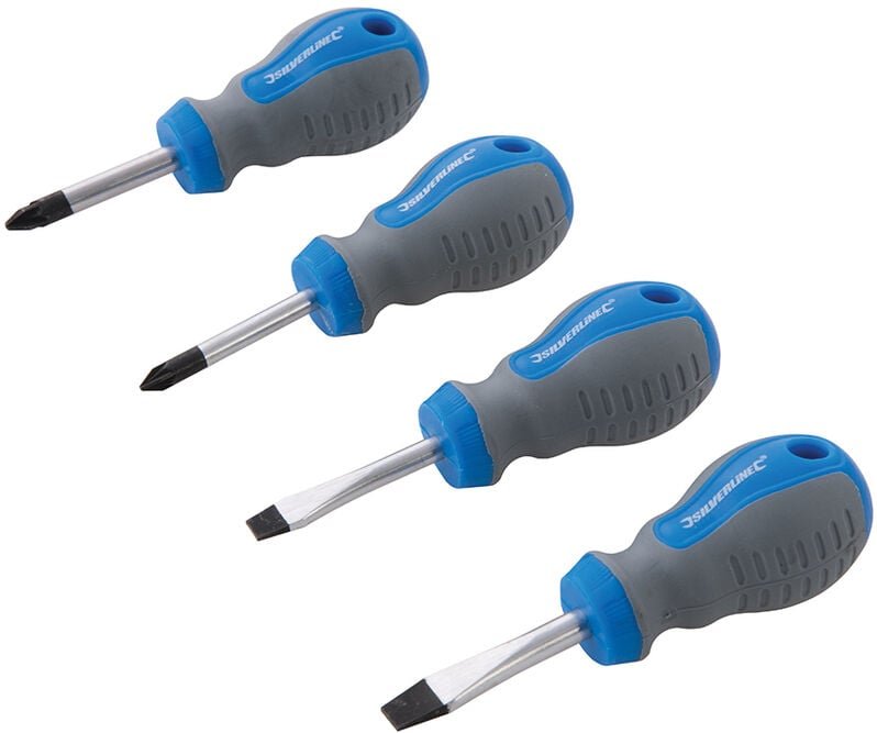 Vergaserschraubendreher Set 4-tlg. PZ1 PZ2 Schlitz 5mm Schlitz 6mm