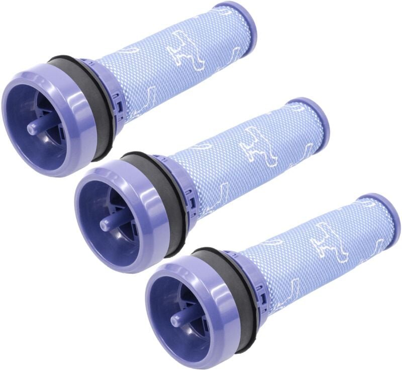 3x Vormotorfilter Ersatz für Dyson 923413-01, 92341301 für Staubsauger - Motorschutzfilter, Abwaschbar - Vhbw