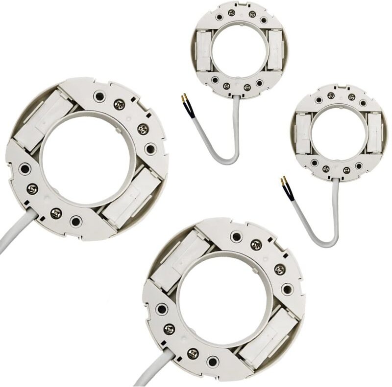 4 Stück GX53 Lamp Base Socket GX53 Lampenfüße Fassung GX53 Lamp Holder mit 11 cm Kabel für GX53 LED Leuchten und CFL Bir...